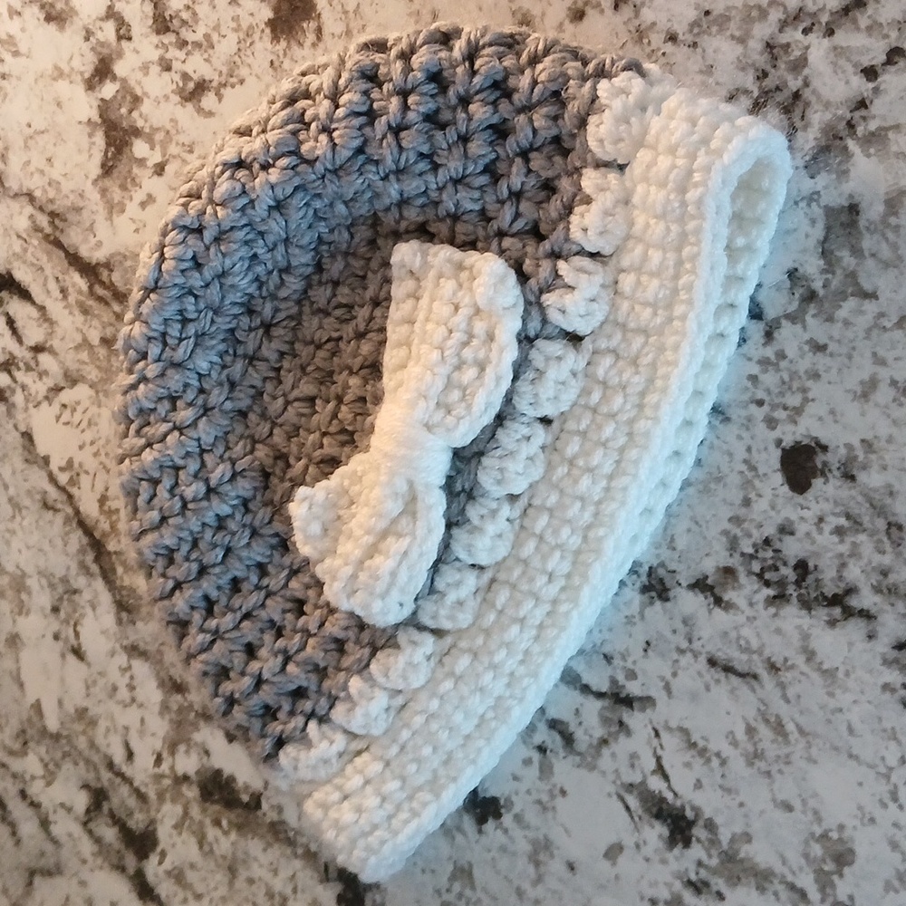 Hand Knitted Girls Winter Cap Hat Beanie